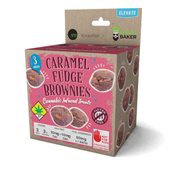 ETE Brownie Caramel Fudge 1:1 CBD 60mg
